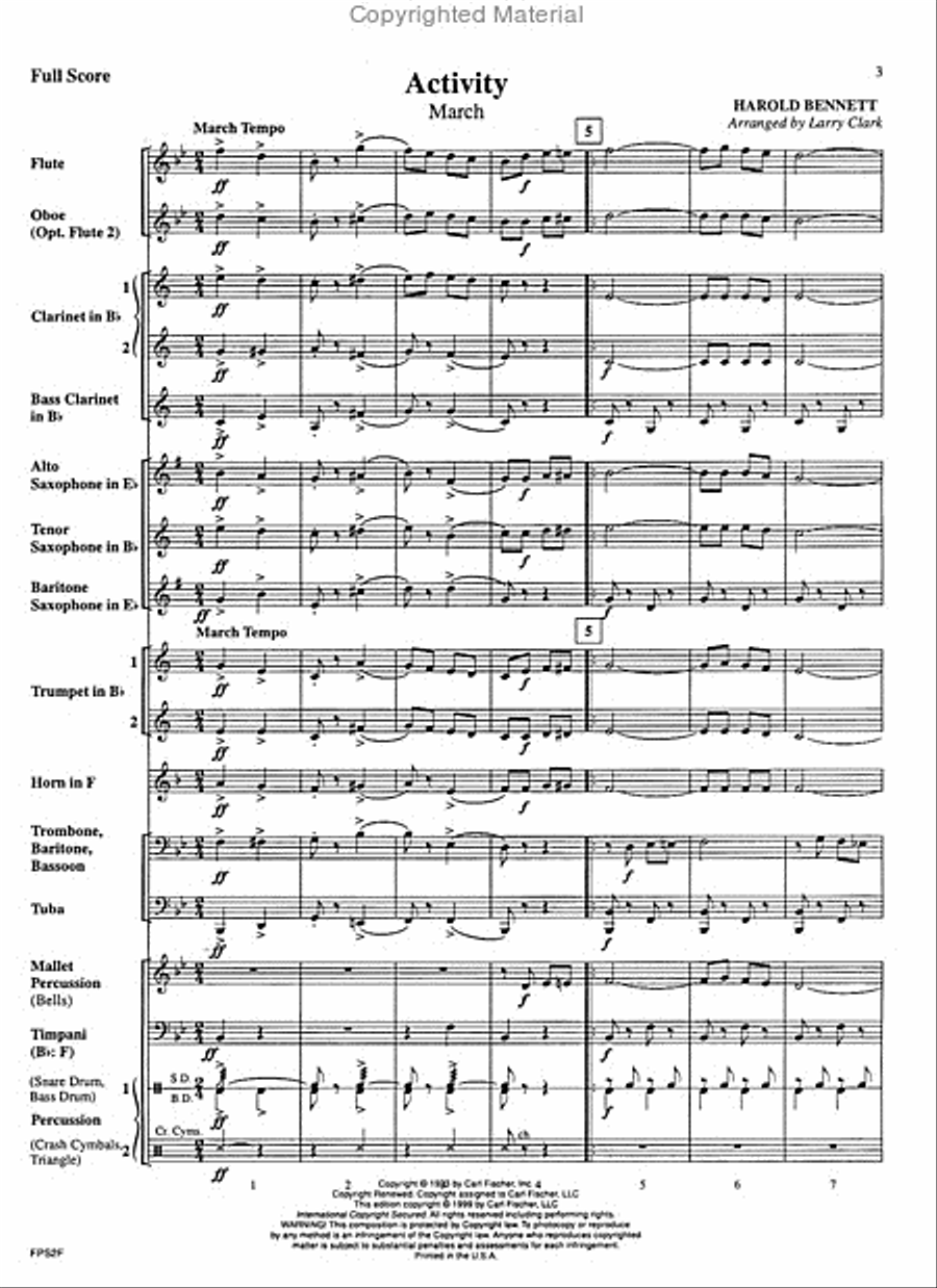 Activity Concert Band scores gallery preview page 2