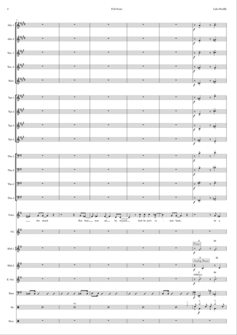 Lido Shuffle Jazz Ensemble scores gallery preview page 2