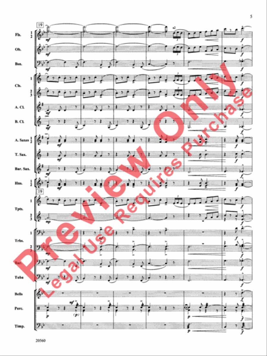 Marche Lorraine Concert Band scores gallery preview page 6