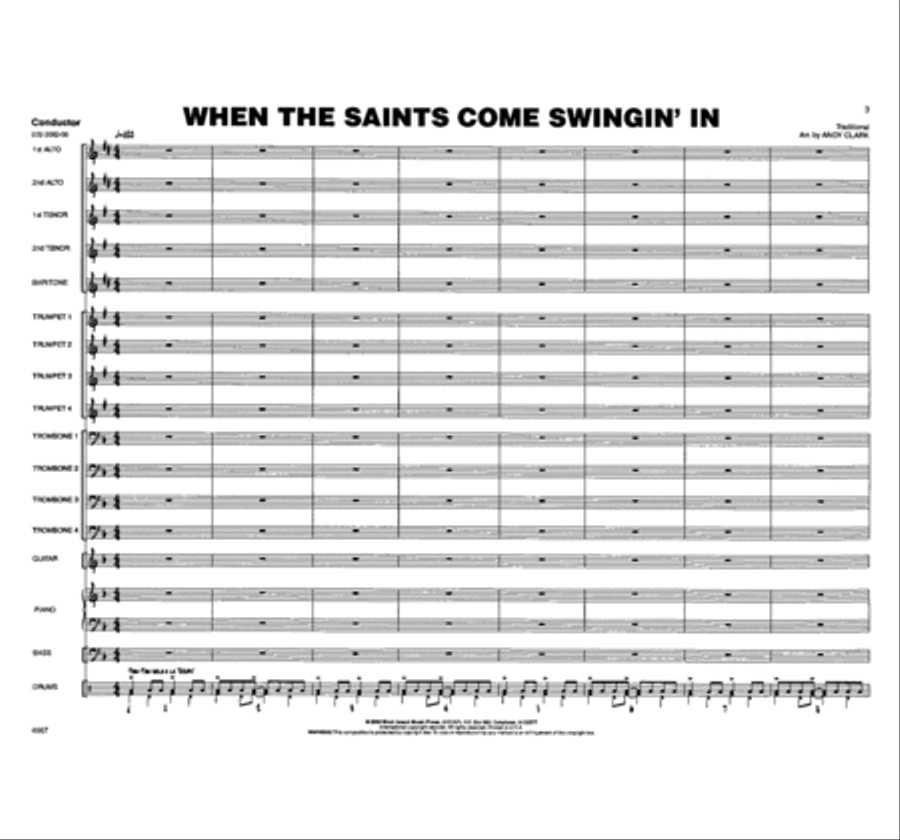When the Saints Come Swingin' In Jazz Ensemble scores gallery preview page 2