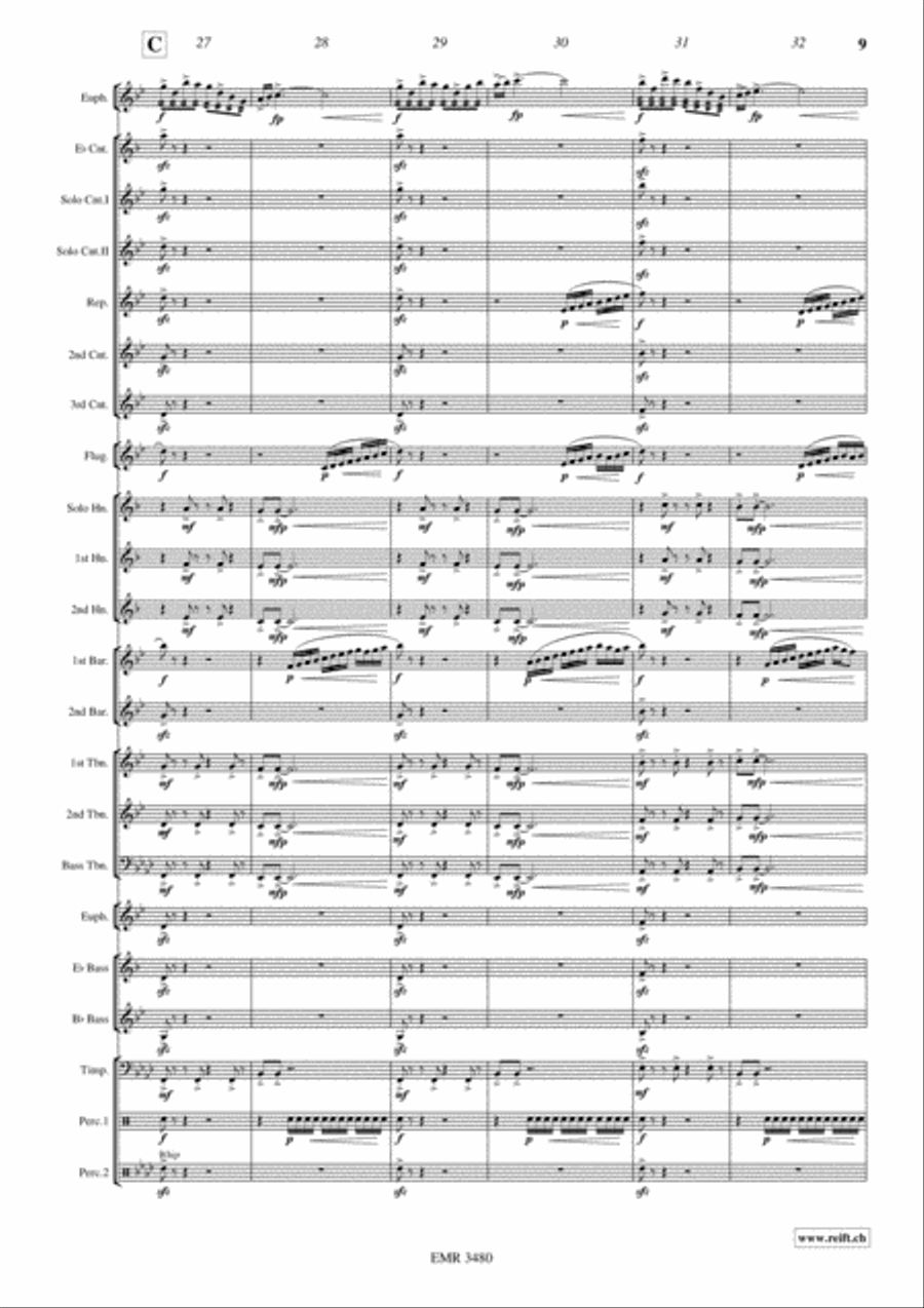 Devil's Concertino Devil's Concertino Brass Band scores gallery preview page 10