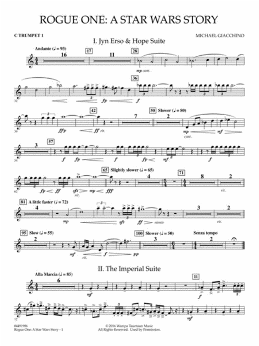 Rogue One: A Star Wars Story Full Orchestra scores gallery preview page 6