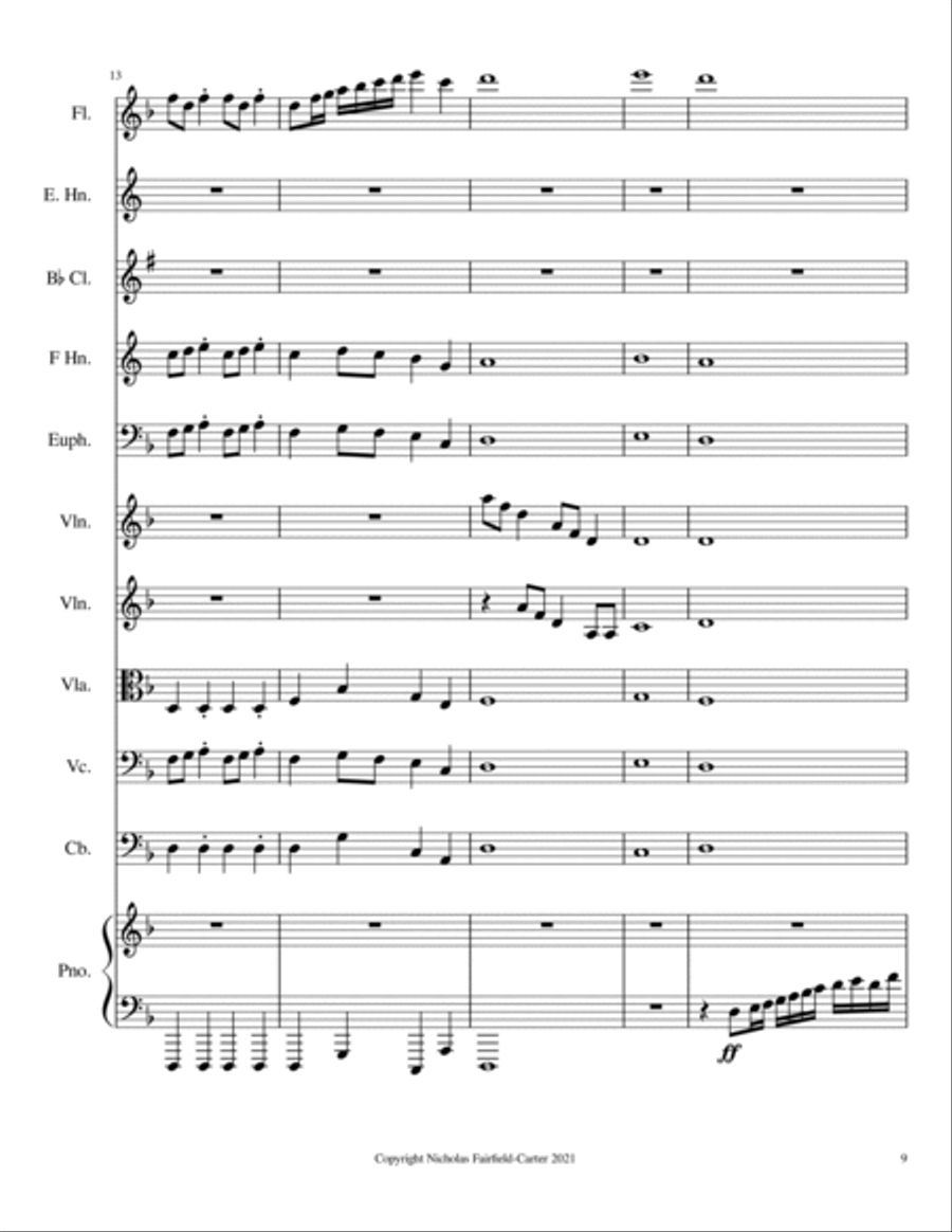 Allegro Moderato in F Major Large Ensemble scores gallery preview page 5