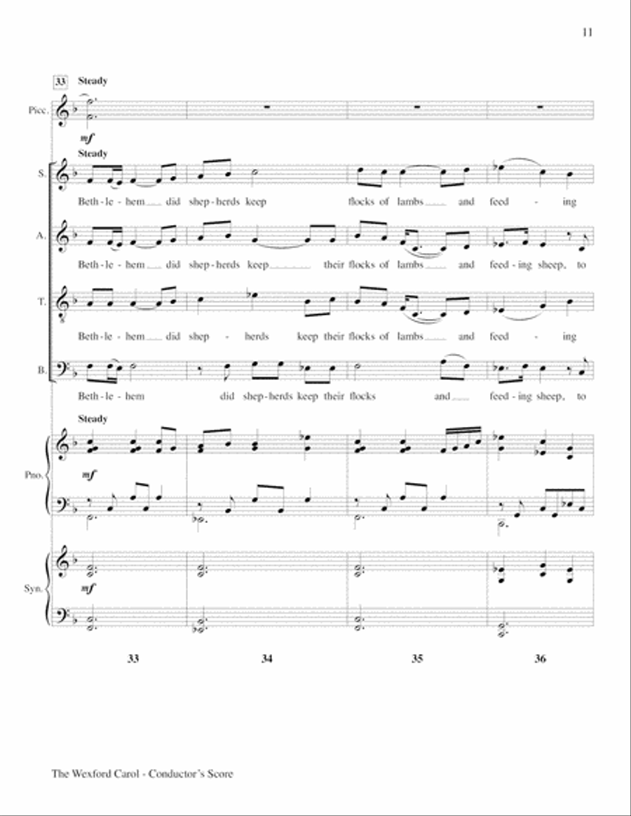 The Wexford Carol The Wexford Carol Choir scores gallery preview page 11