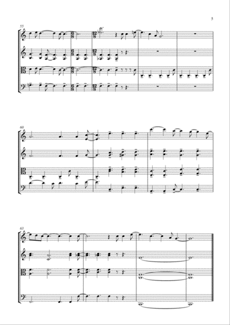 You're My Best Friend String Quartet scores gallery preview page 5