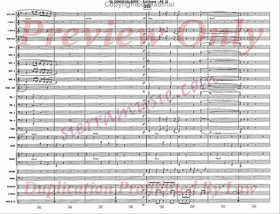 El Congo Valiente Jazz Ensemble scores gallery preview page 33