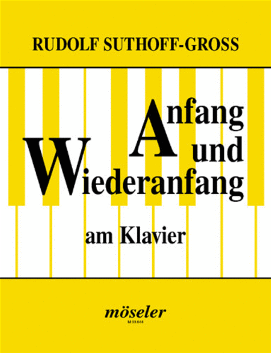 Anfang und Wiederanfang am Klavier Piano Solo scores gallery preview page 1
