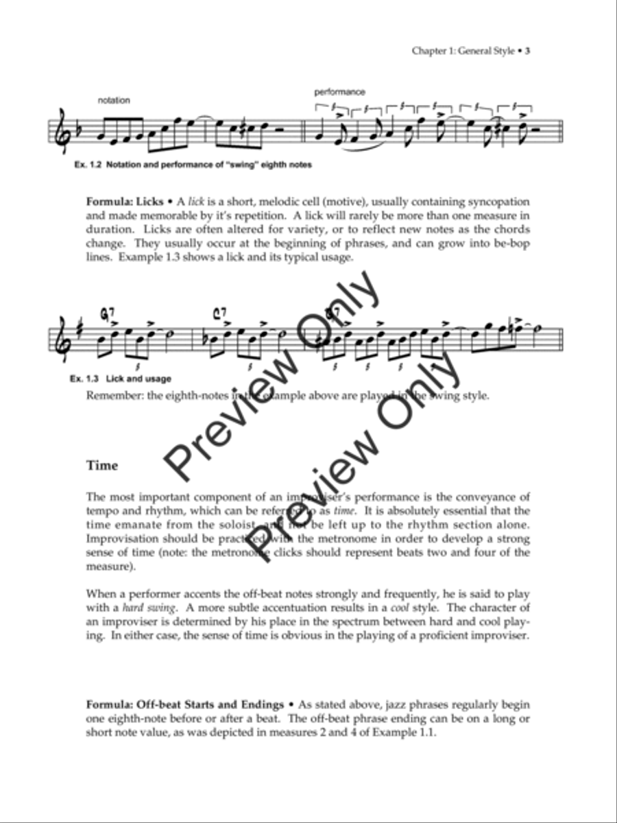 Jazz Improvisation: The Goal-Note Method (Text with MP3s) Jazz Ensemble scores gallery preview page 14