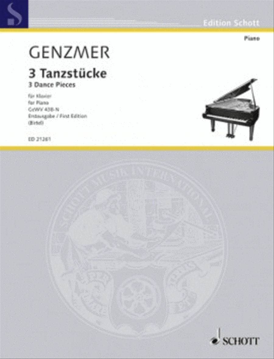3 Dance Pieces (tanzstucke) For Piano Piano Solo scores gallery preview page 1