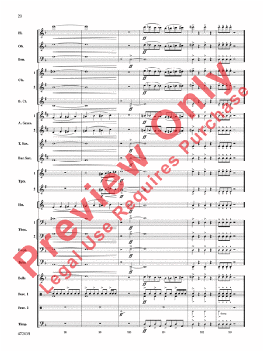 Red Giant Red Giant Concert Band scores gallery preview page 21