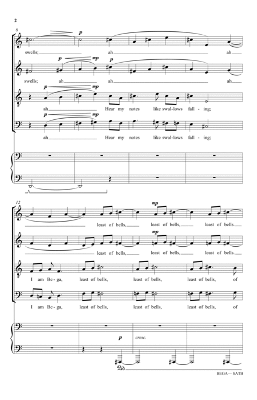 Bega Bega 4-Part scores gallery preview page 2