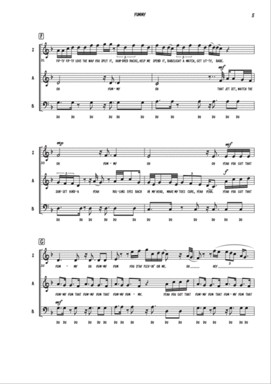 Yummy 3-Part scores gallery preview page 5