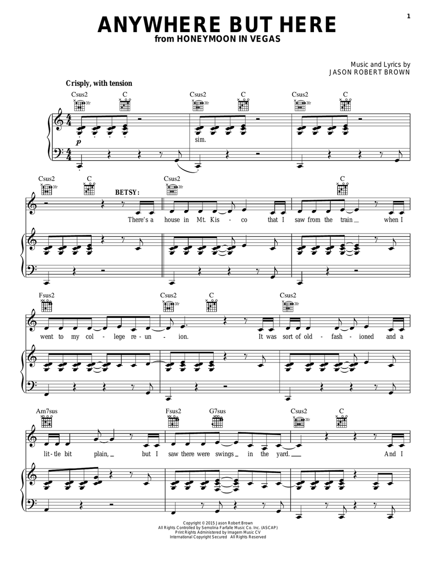 Anywhere But Here (from Honeymoon in Vegas)