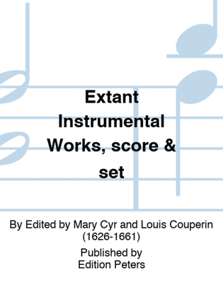 Extant Instrumental Works, score & set