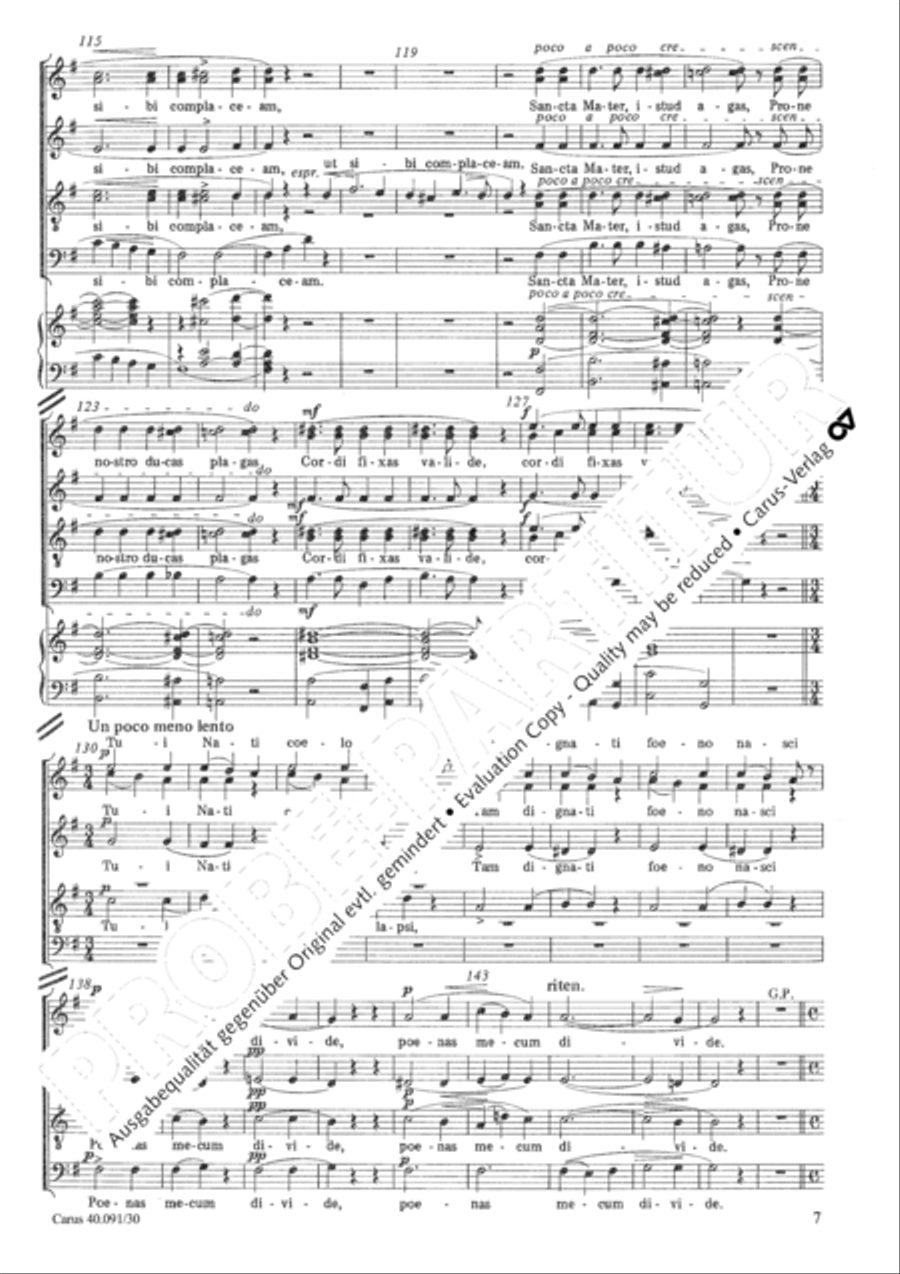 Stabat Mater speciosa Choir scores gallery preview page 8
