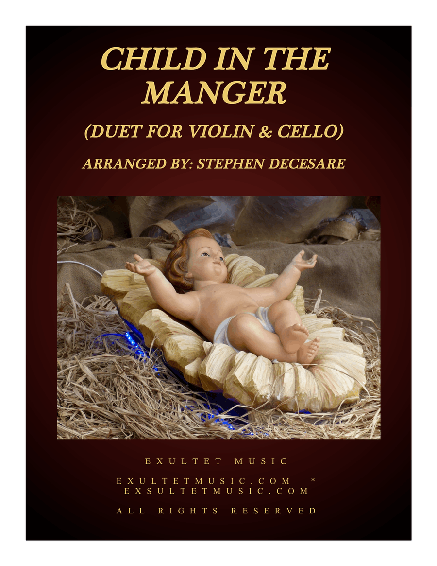 Child In The Manger (Duet for Violin and Cello) Piano Trio scores gallery preview page 1
