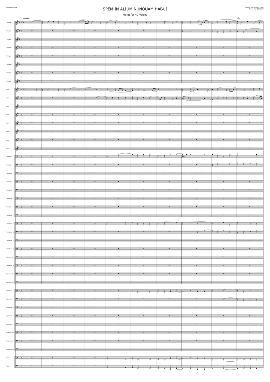 Spem In Alium Brass Band scores gallery preview page 1