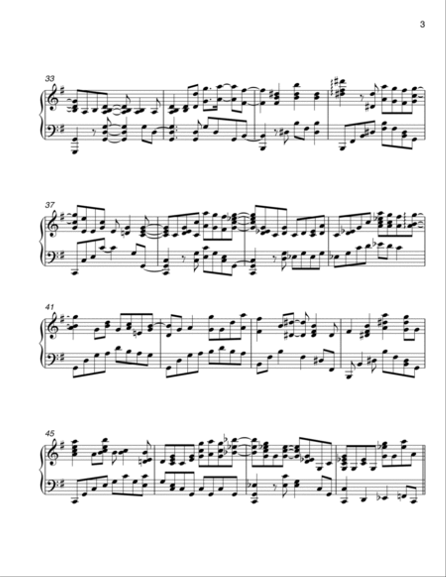 Creep Piano Solo scores gallery preview page 4