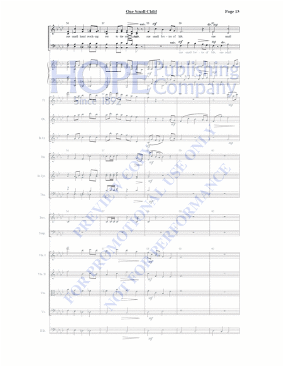One Small Child Orchestra scores gallery preview page 16