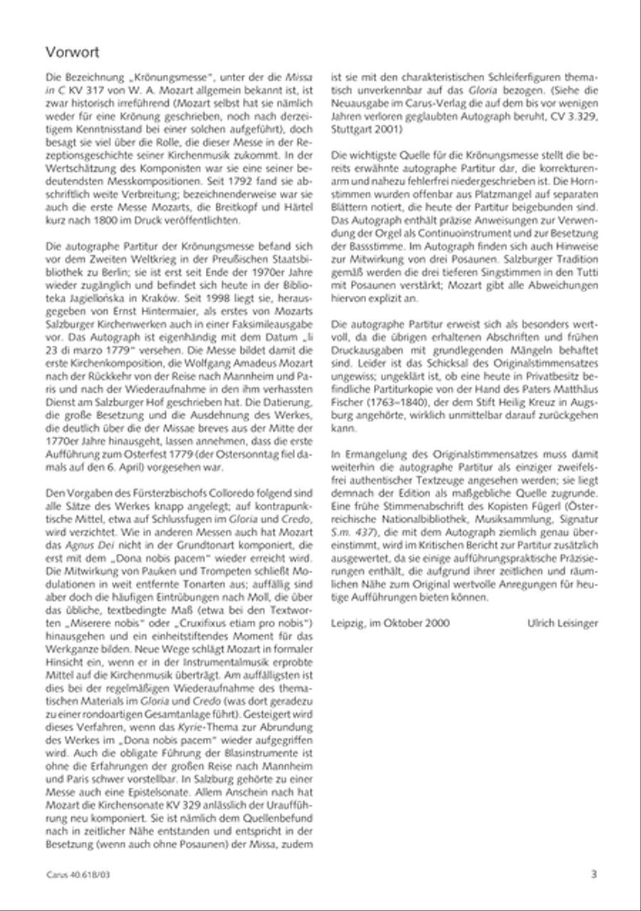 Mass in C (Missa in C) 4-Part scores gallery preview page 4