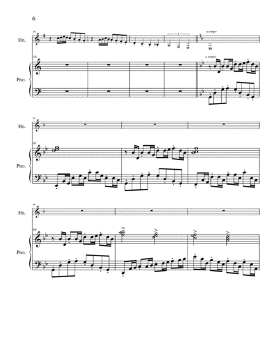 Sonatina Horn scores gallery preview page 6