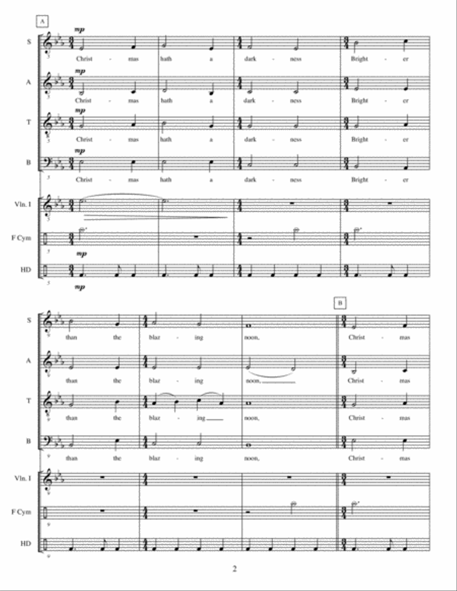Three Christmas Motets Three Christmas Motets 4-Part scores gallery preview page 4
