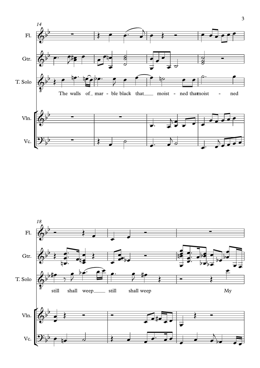 In Darkness Let Me Dwell Small Ensemble scores gallery preview page 3