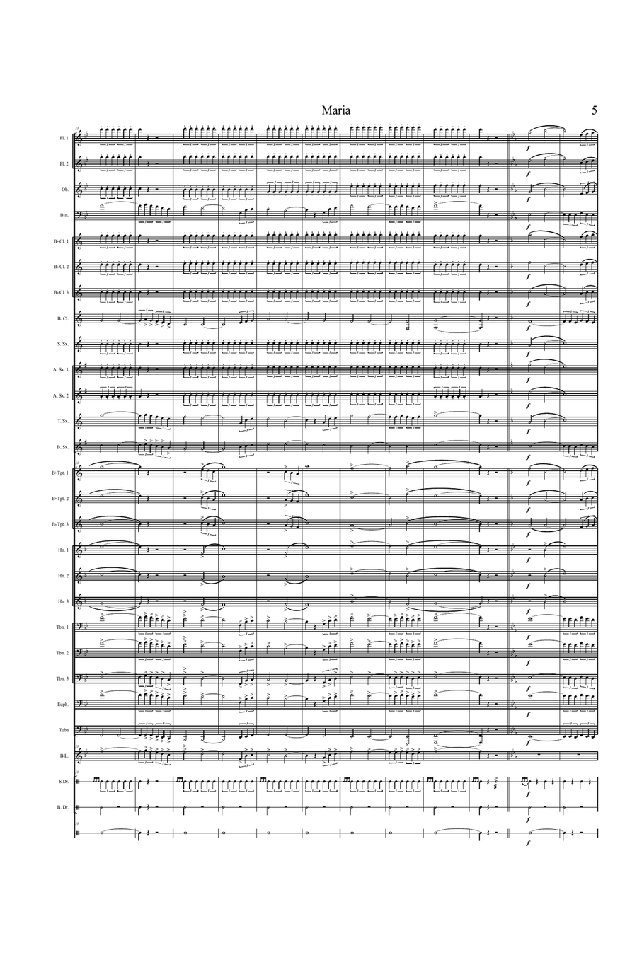 Maria Marching Band scores gallery preview page 6
