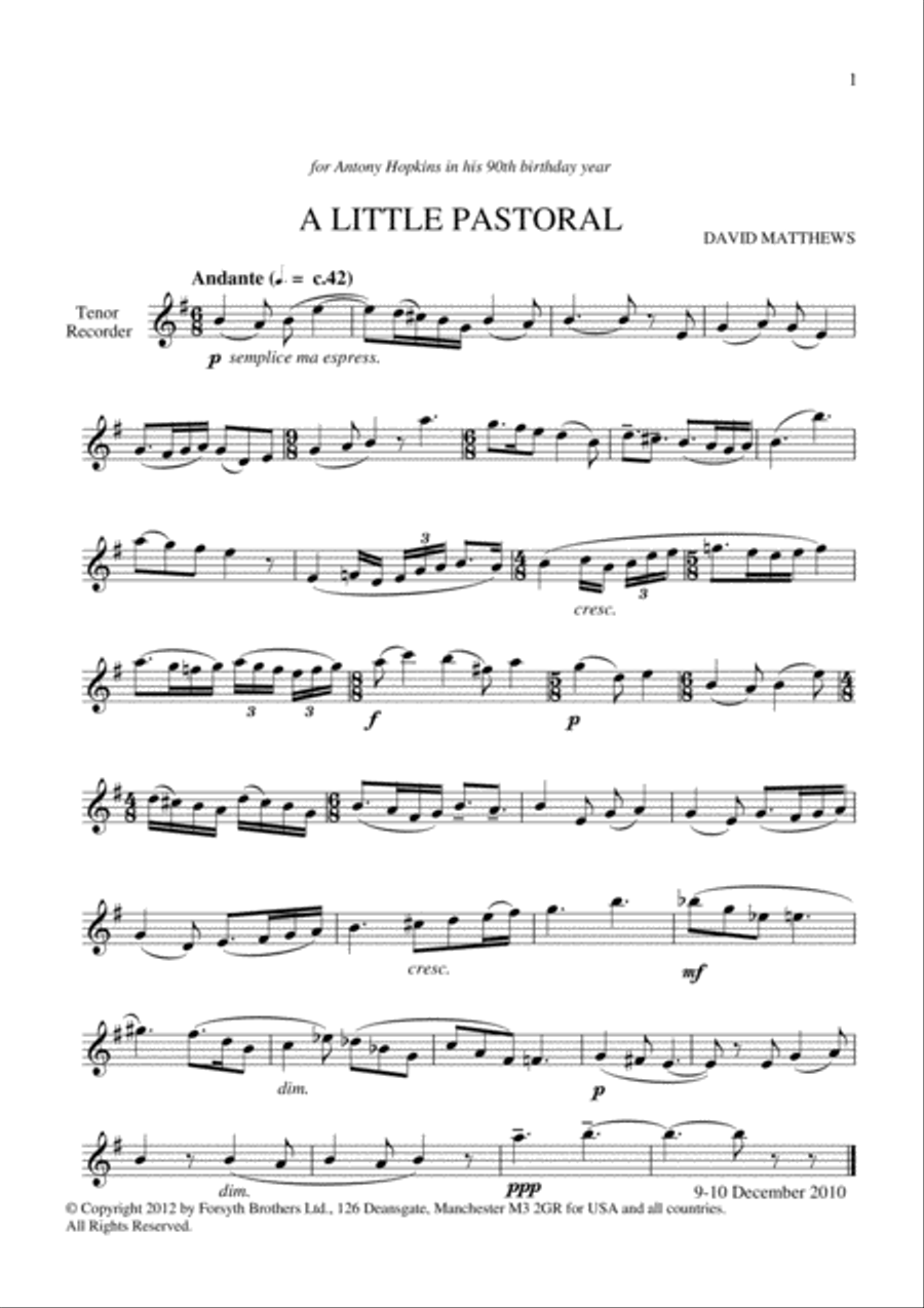 Pieces for Solo Recorder Vol. 5 Pieces for Solo Recorder Vol. 5 Recorder scores gallery preview page 5