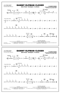 Danny Elfman Closer - Aux Percussion