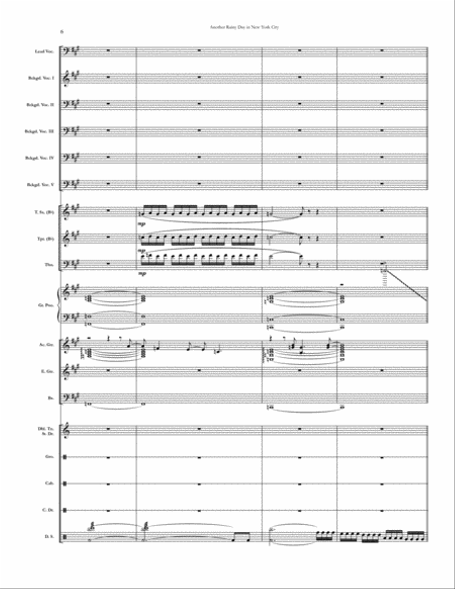 Another Rainy Day In New York City Small Ensemble scores gallery preview page 6