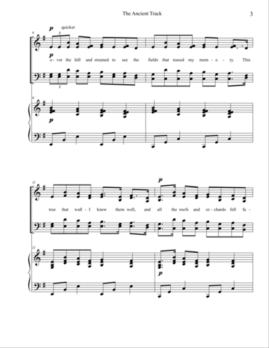 The Ancient Track 4-Part scores gallery preview page 3