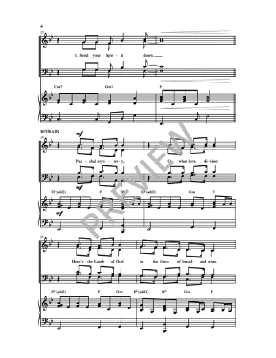Paschal Mystery 4-Part scores gallery preview page 15
