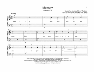 Memory (from Cats) (arr. Christopher Hussey)