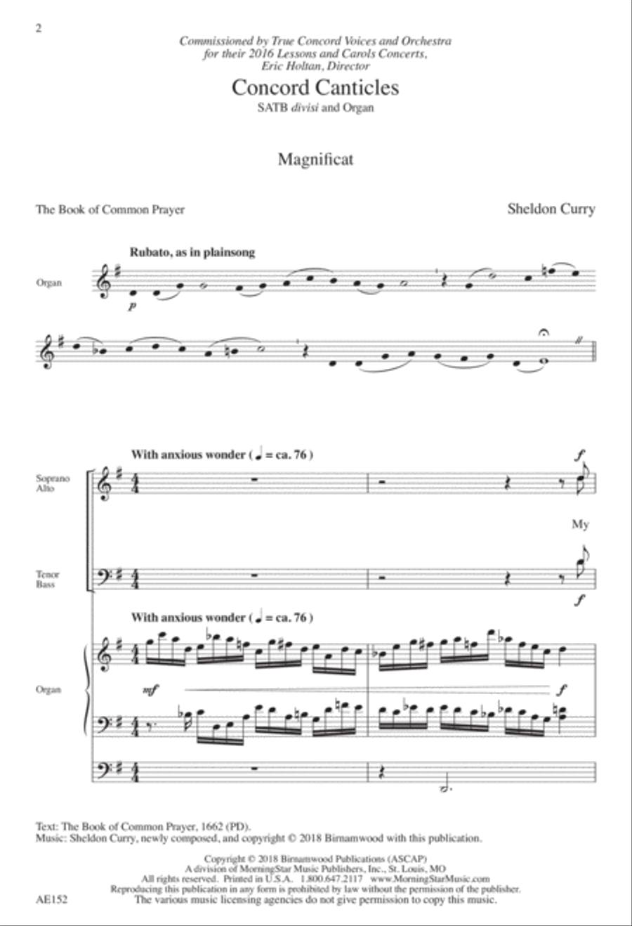 Concord Canticles 4-Part scores gallery preview page 3