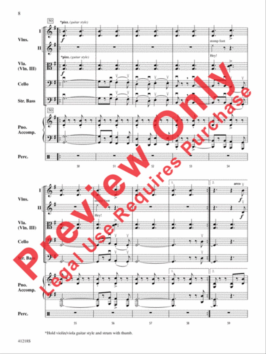 Funiculì, Funiculà Funiculì, Funiculà String Orchestra scores gallery preview page 9