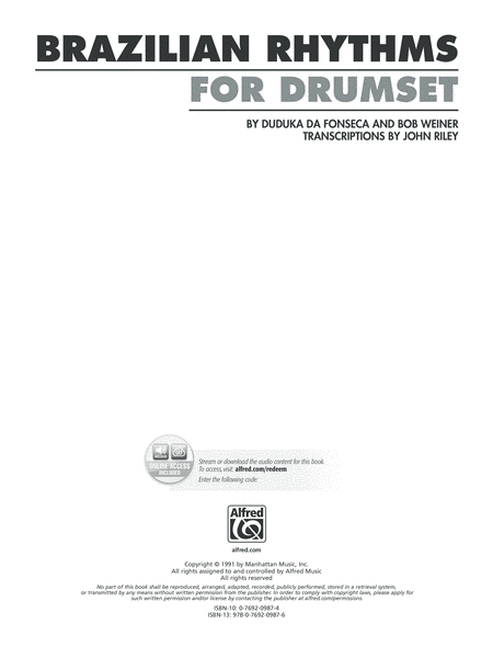 Brazilian Rhythms for Drumset image number null