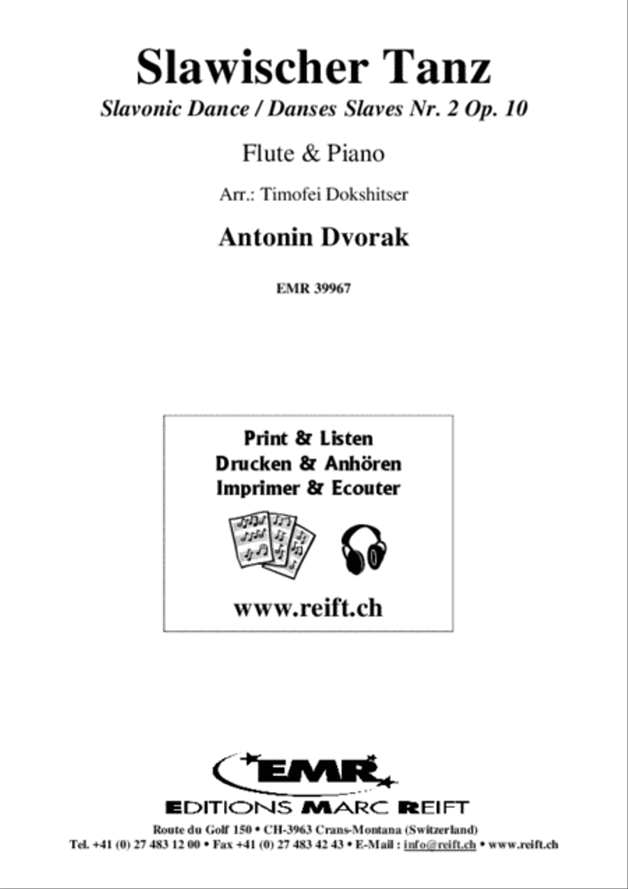 Slawischer Tanz Flute Solo scores gallery preview page 2