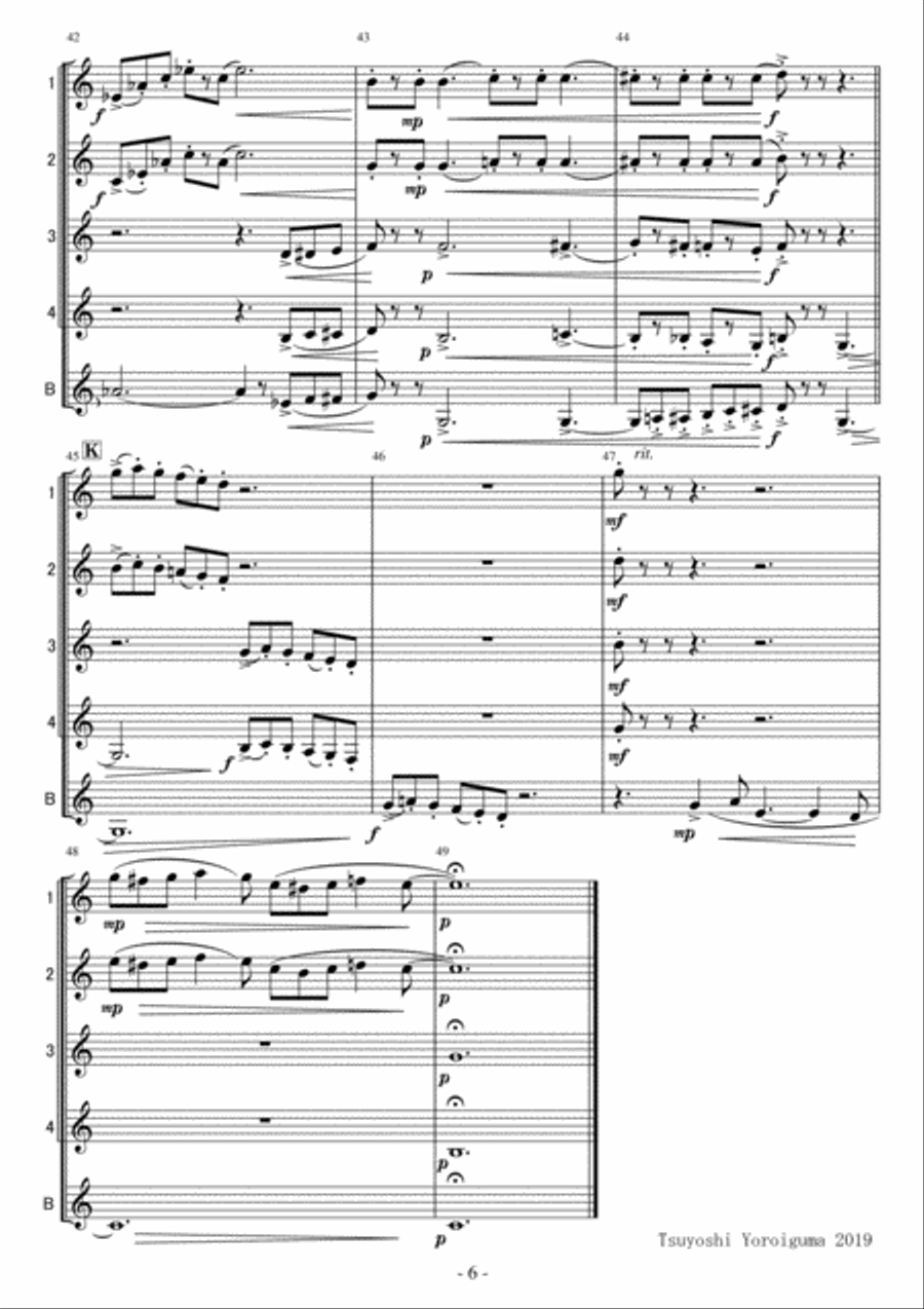 Put It Together (bibbidi Bobbidi Boo) Woodwind Quintet scores gallery preview page 6