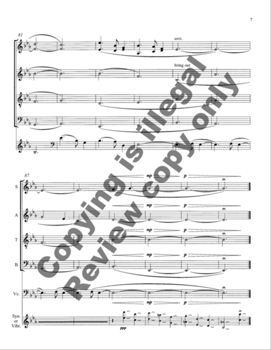 Silent Night-A Christmas Collection: Silent Night 4-Part scores gallery preview page 8