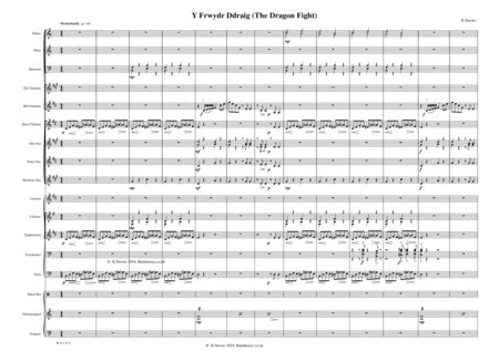 Y Frwydr Ddraig (The Dragon Fight) - Concert Band image number null