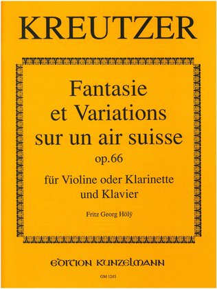 Book cover for Fantasie et variations sur un air suisse