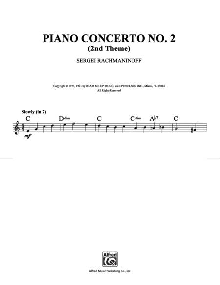 Piano Concerto No. 2 (Second Theme)