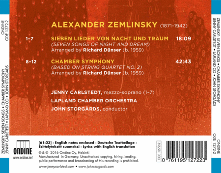 Zemlinsky: Seven Songs - Chamber Symphony  Sheet Music