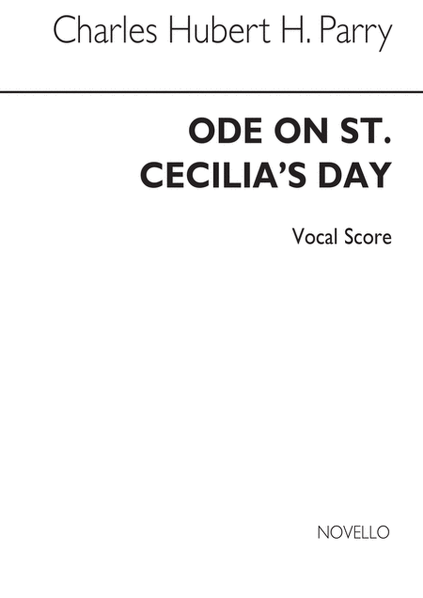 Ode On St Cecilia's Day