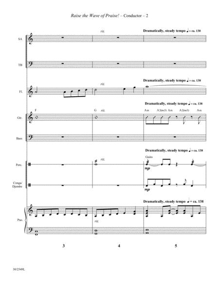 Raise the Wave of Praise! - Instrumental Score and Parts