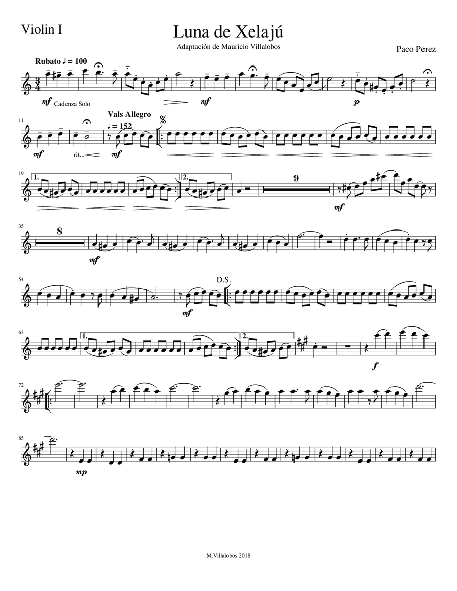 Luna de Xelajú Luna de Xelajú String Orchestra scores gallery preview page 5
