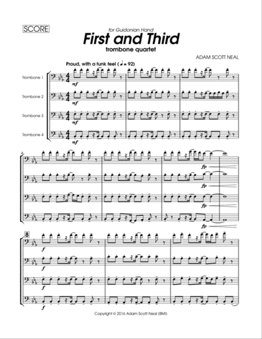 First and Third Trombone Solo scores gallery preview page 5