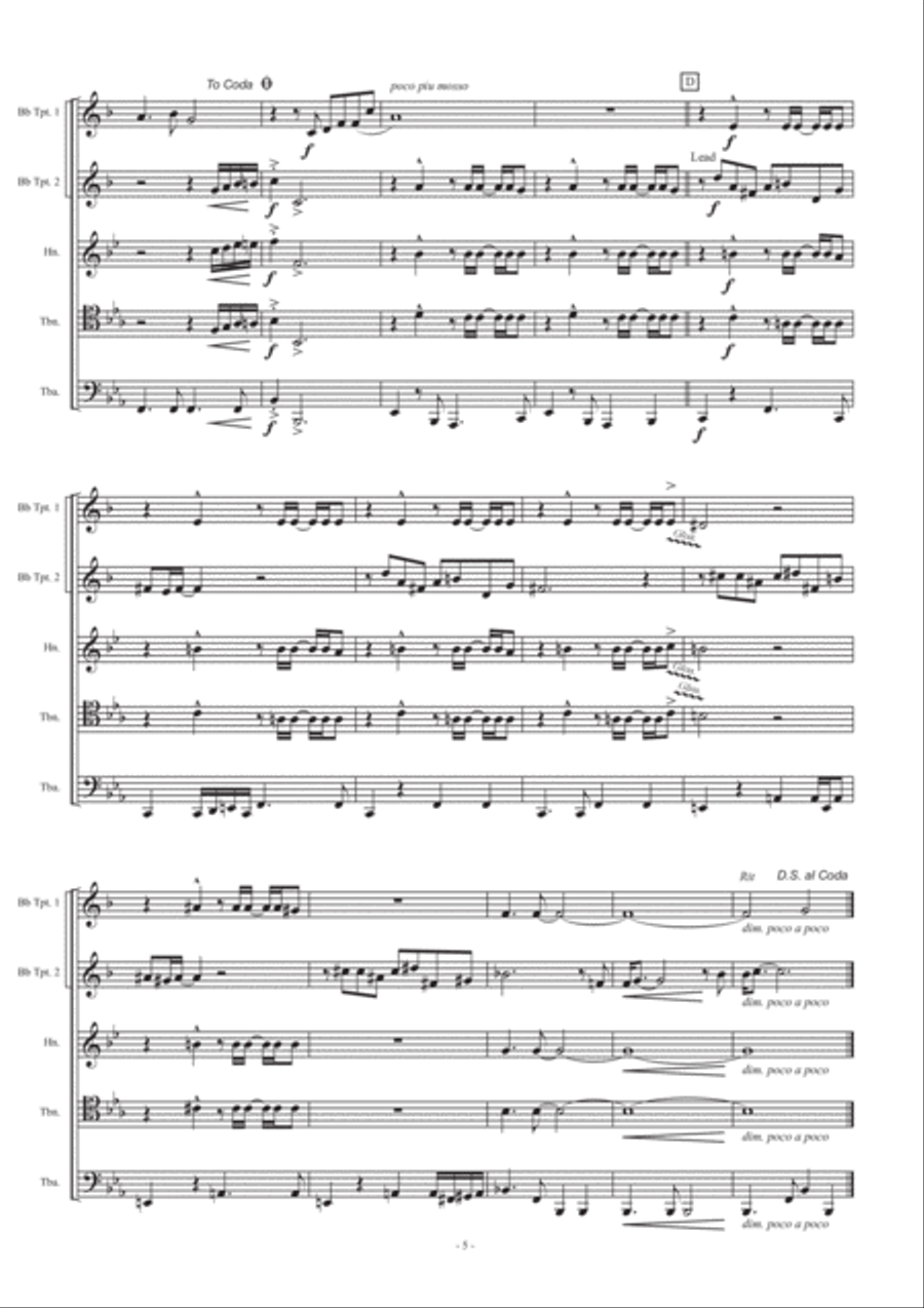 We've Only Just Begun Brass Ensemble scores gallery preview page 5