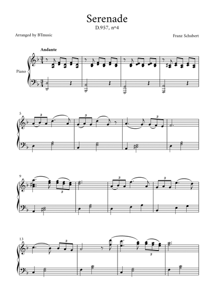 Serenade (D.957, n.4) - Schubert image number null